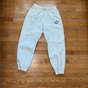 Hollister Light Gray Logo Jogger Sweatpants